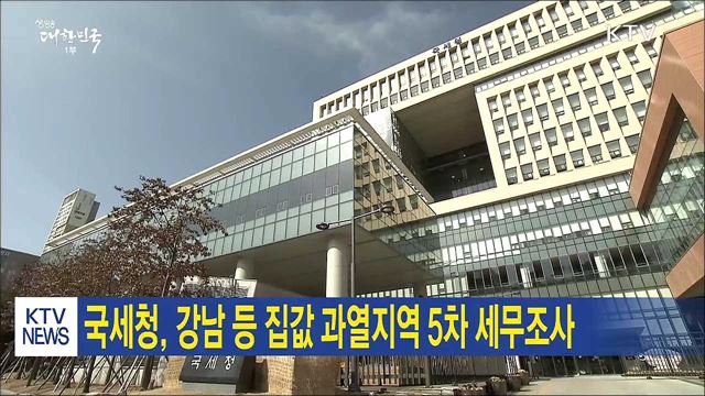 국세청, 강남 등 집값 과열지역 5차 세무조사