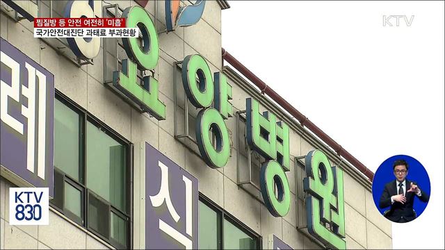 찜질방·요양병원 안전관리 여전히 '미흡'