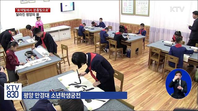 '알록달록' 평양 모습 공개…달라진 평양의 봄