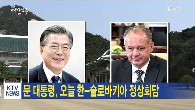 문 대통령, 오늘 한-슬로바키아 정상회담