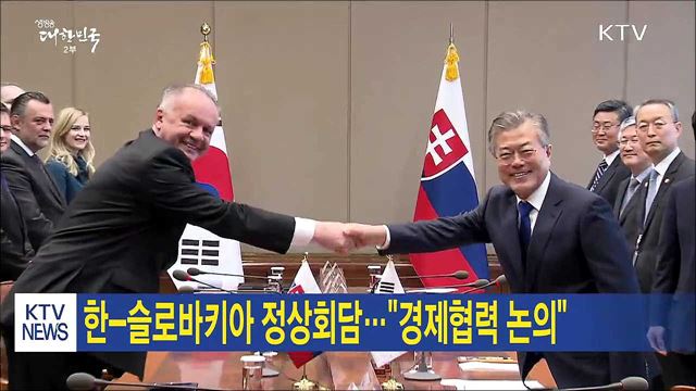 문 대통령, 키스카 슬로바키아 대통령과 정상회담