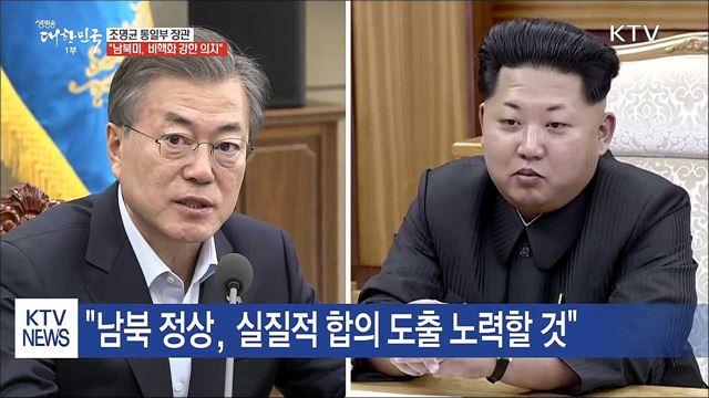 "남북미 정상, 비핵화·평화 정착에 강한 의지"