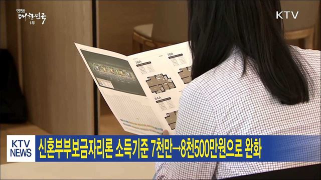 신혼부부보금자리론 소득기준 7천만→8천500만원으로 완화 