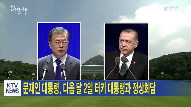 문재인 대통령, 다음 달 2일 터키 대통령과 정상회담