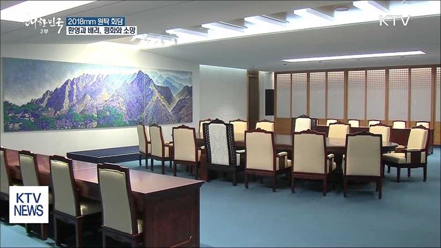 남북 정상, 2018mm 원탁서 비핵화·평화 논의