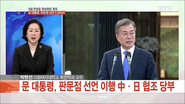 9일 한일중 정상회담 개최 문 대통령, 판문점 선언 드라이브