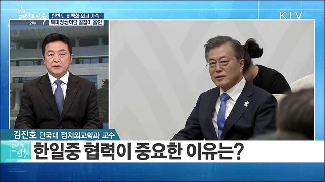 '한반도 비핵화 외교 가속'···문 대통령 북미정상회담 길잡이 올인 [라이브 이슈]