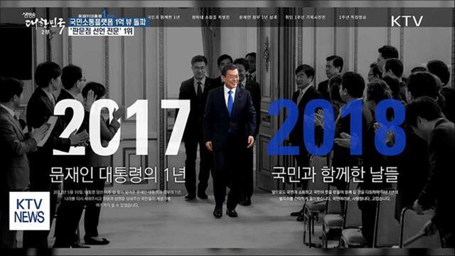 국민소통플랫폼 1억 뷰 돌파…'판문점 선언' 1위