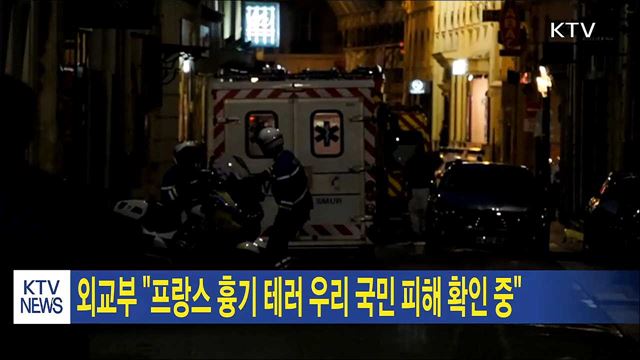 외교부 "프랑스 흉기 테러 우리 국민 피해 확인 중"