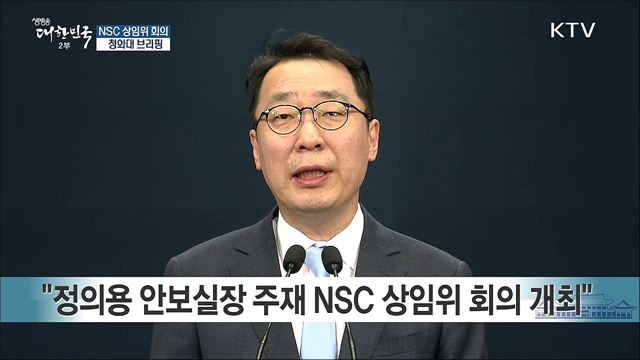 NSC 상임위 회의 청와대 브리핑