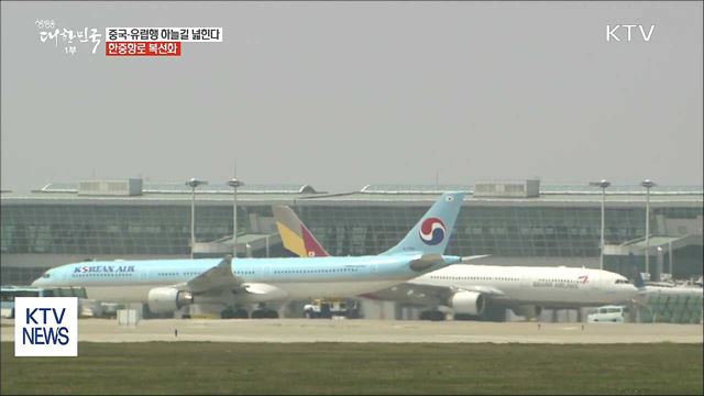 중국·유럽행 하늘길 넓힌다...한중항로 복선화