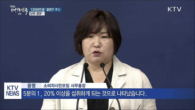 '다이어트' 위해 마신 클렌즈 주스...당류·열량↑