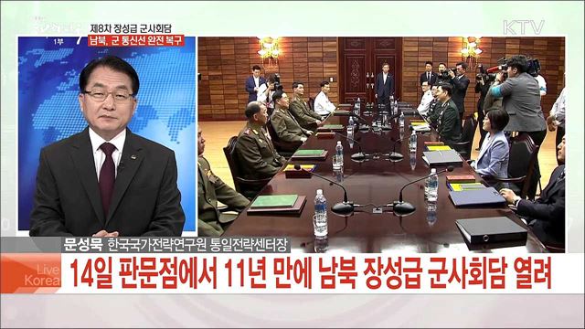 제8차 장성급 군사회담 남북, 군 통신선 완전 복구