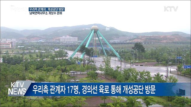 남북연락사무소 준비인력, 오늘 개성공단 방문