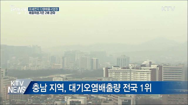 미세먼지 배출허용기준 최대 2배 강화