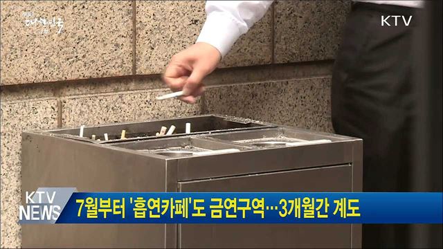 7월부터 '흡연카페'도 금연구역···3개월간 계도