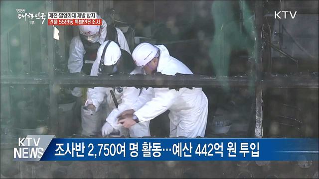 제천·밀양화재 재발 방지···건물 55만동 특별안전조사