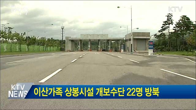 이산가족 상봉시설 개보수단 22명 방북