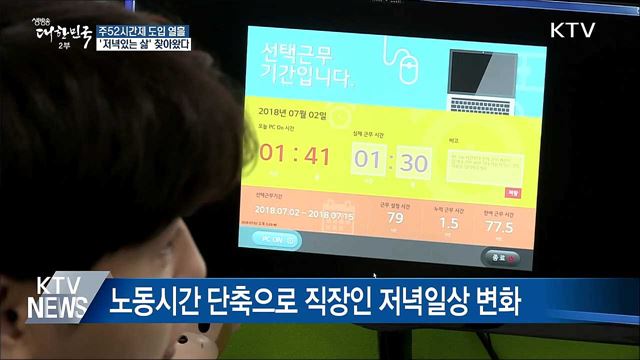 주52시간제 도입 열흘···'저녁있는 삶' 찾아왔다