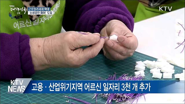 근로장려세제 확대···'소상공인 페이' 도입