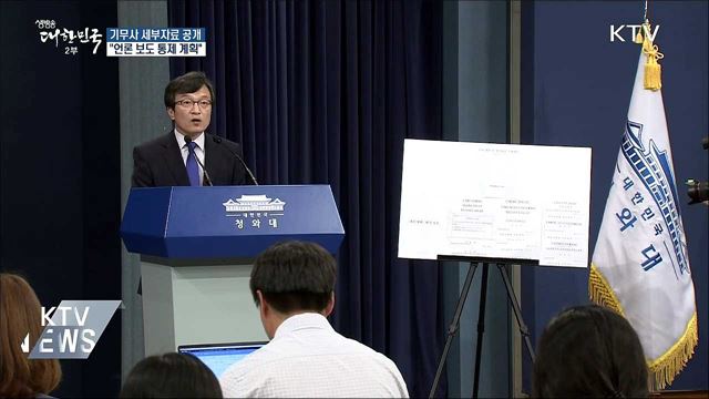 靑 "기무사 세부자료 발표···언론 보도 통제"