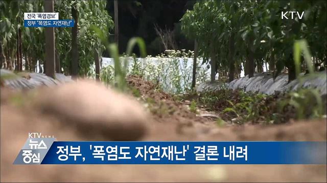 전국 '폭염경보'···정부 "폭염도 자연재난"