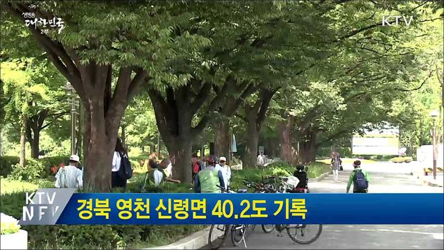 경북 영천 신령면 40.2도 기록