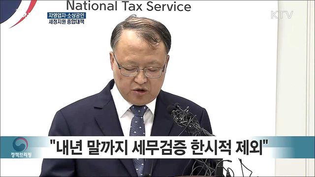 자영업자·소상공인 세정지원 종합대책