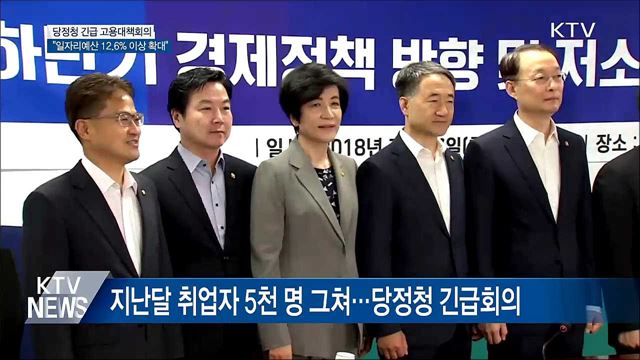 당정청 긴급 회의···"일자리예산 12.6% 이상 확대"