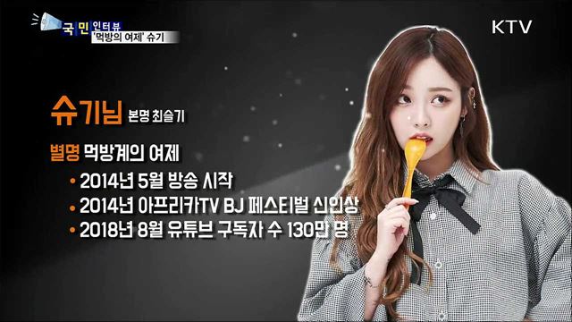 푸드 분야의 여성 유튜브 크리에이터