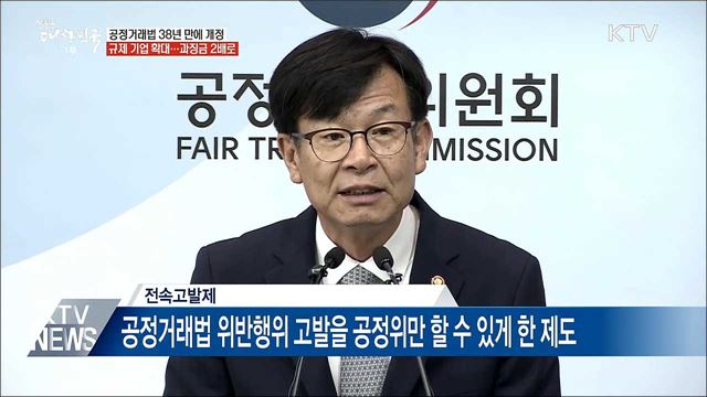 공정거래법 38년 만에 개편···재벌 규제 강화
