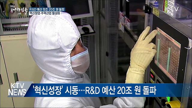 혁신성장 가속화···R&D 예산 첫 20조 돌파