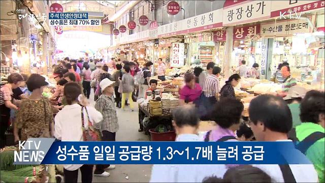 폭염·태풍 피해 복구 총력···성수품은 최대 70% 할인