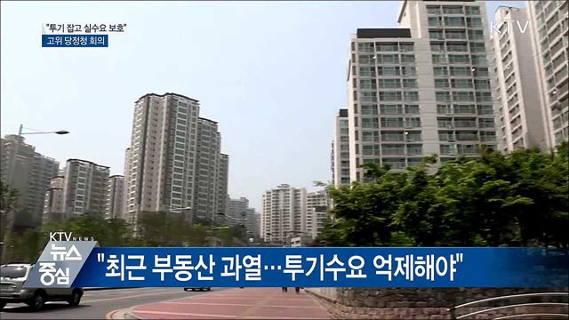 "부동산 투기 수요 억제·추가대책 검토"