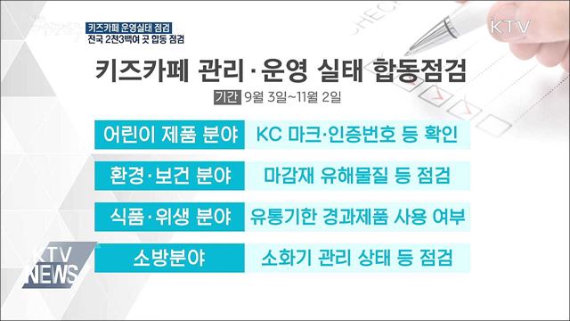 '키즈카페 안전할까?'···정부 합동점검 실시