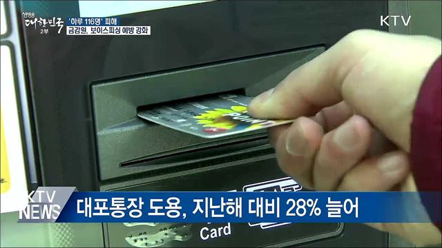 보이스피싱 급증···하루 평균 116명, 10억 원 피해