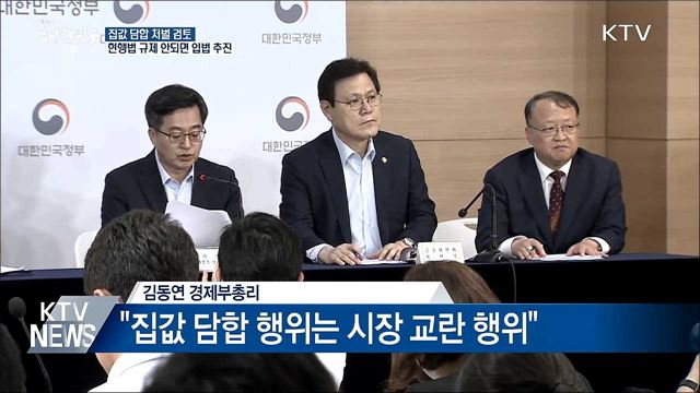 김동연 "집값 담합 처벌 검토···규제 안 되면 입법 추진"