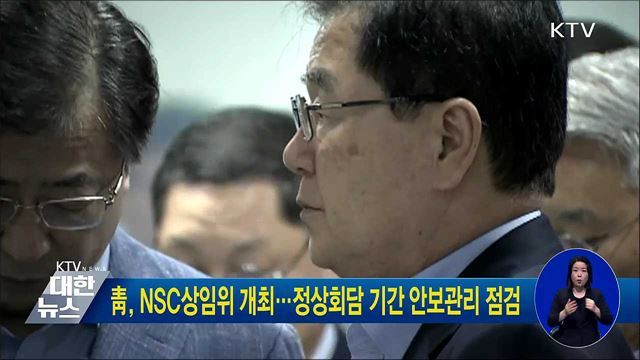 靑, NSC상임위 개최···정상회담 기간 안보관리 점검