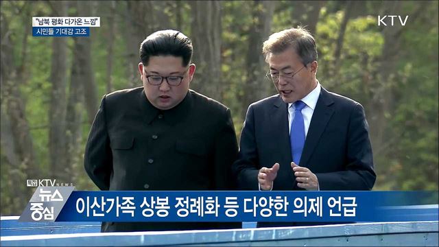 "남북 평화 다가온 느낌"···시민들 기대감 고조