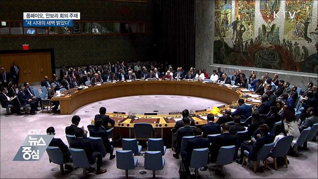 폼페이오 "새 시대 새벽 밝았다"···대북제재는 지속