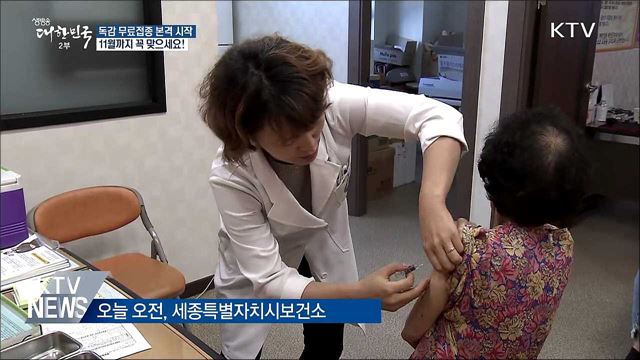 독감 무료접종 본격 시작···11월까지 맞으세요
