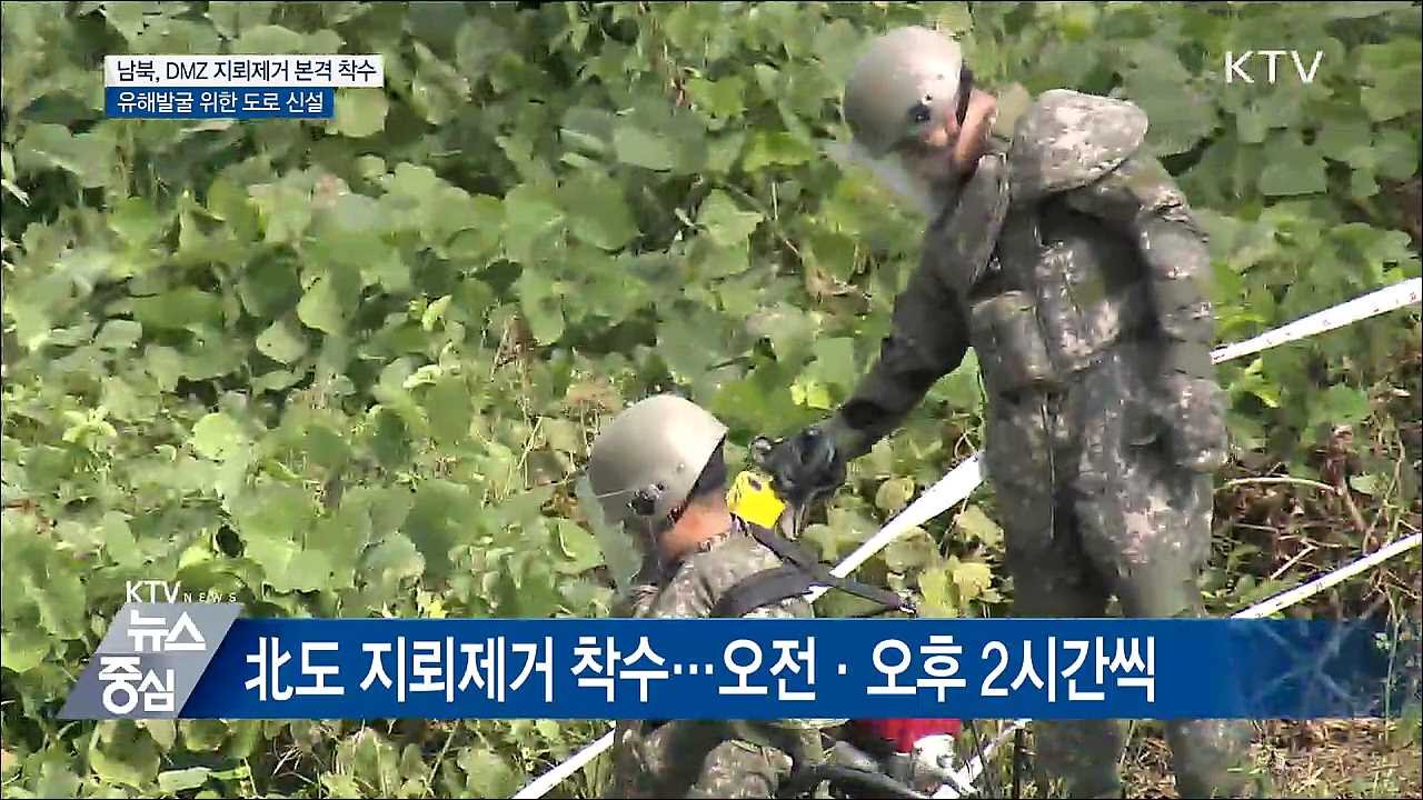 남북 DMZ 지뢰 제거 착수···이달 중 도로 개설