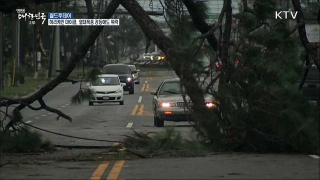허리케인 마이클, 열대폭풍 됐지만 위력 여전 [월드 투데이]