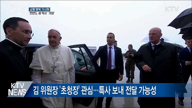 교황 방북 가시화···한반도 새 역사 '기대' 