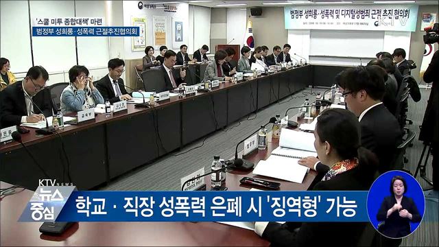 다음 달 '스쿨 미투 종합대책' 마련