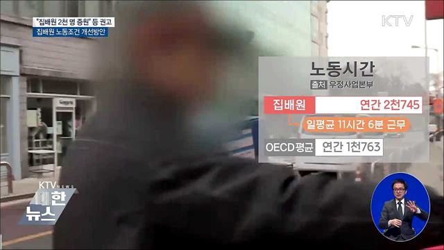 "집배원 2천 명 증원···토요근무 '폐지'"