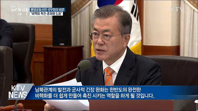 "평양공동선언 비준, 비핵화 촉진·경제에 도움"