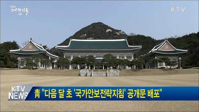 靑 "다음달 초 '국가안보전략지침' 공개문 배포"