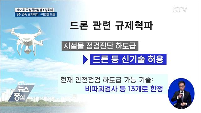 3주 연속 규제혁파 논의···드론 규제 개선