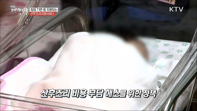 최대 71만 원 지원되는 산후조리지원서비스 [돈이 보이는 정책]